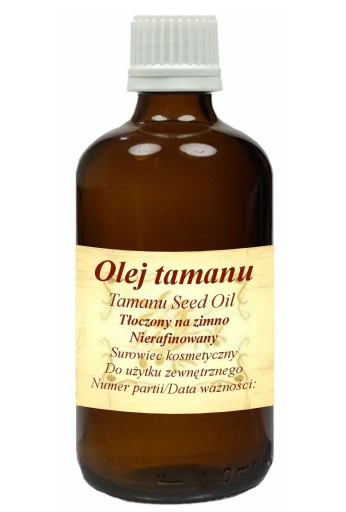 OLEJ TAMANU 100ml zimnotłoczony na problemy skórne