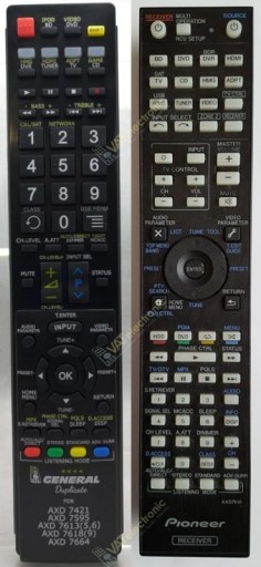 Pilot duplikat Pioneer AXD7616, AXD7595 ! NOWY !