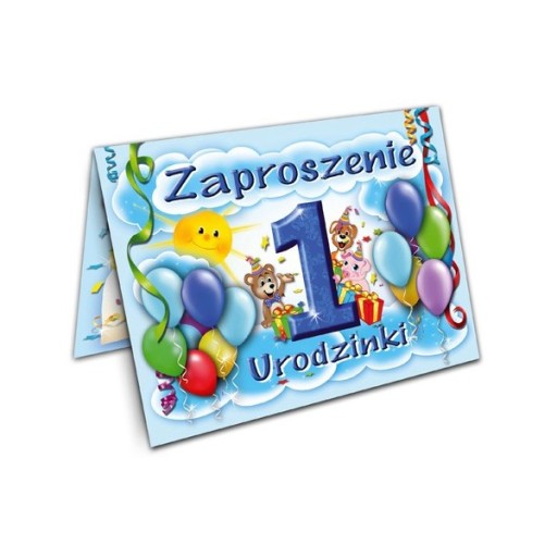 ZAPROSZENIE ZAPROSZENIA NA 1 URODZINY ROCZEK 5 SZT