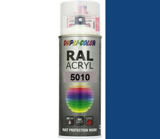 MOTIP RAL ACRYL 5010 PÓŁMAT DUPLI-COLOR FARBA AKRYL SPRAY 400 ML