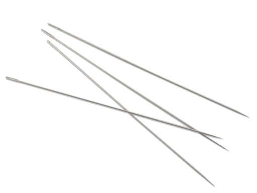 Igły CIENKIE DŁUGIE koralików sutaszu 10 cm 4 szt