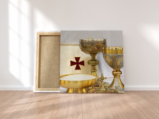 Obraz na płótnie 80x80cm Prezent na komunię