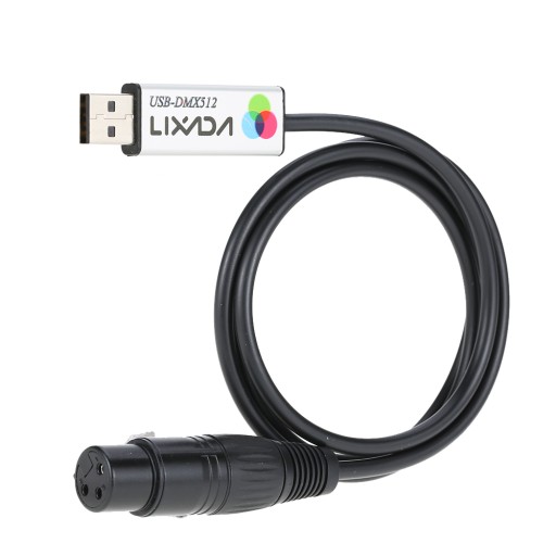 Lixada Dioda LED adaptera interfejsu USB na DMX512