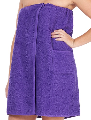 SAUNA RĘCZNIK KILT DAMSKI PURPURA 70*140CM BAWEŁ