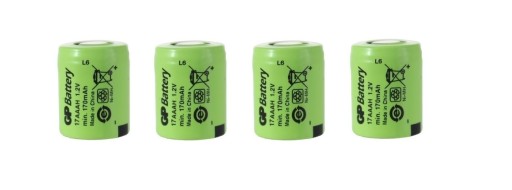 4x Akumulator GP 17AAAH 170mAh 1/3AAA NiMH 1,2V