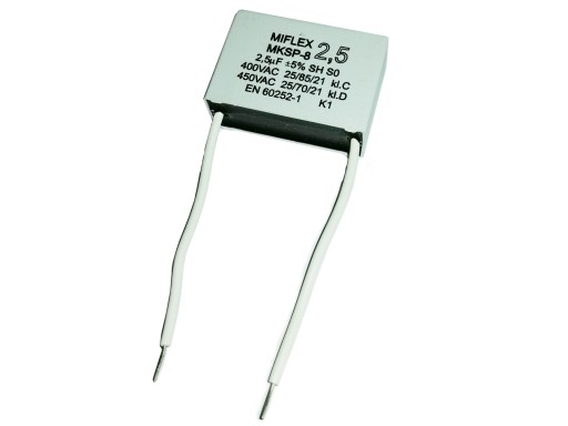 KONDENSATOR silnikowy MIFLEX 2,5uF MKSP-8
