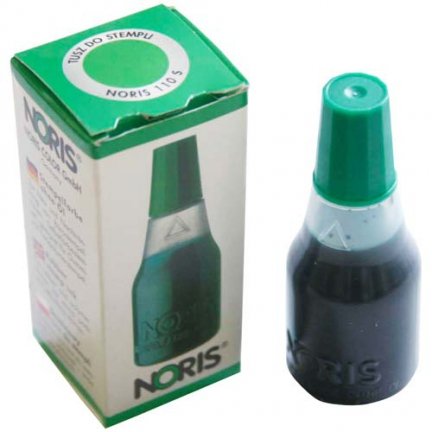 TUSZ DO STEMPLI PIECZĄTEK 25ml ZIELONY NORIS