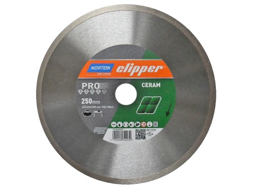 NORTON PRO CERAM tarcza diamentowa do gresu 250mm