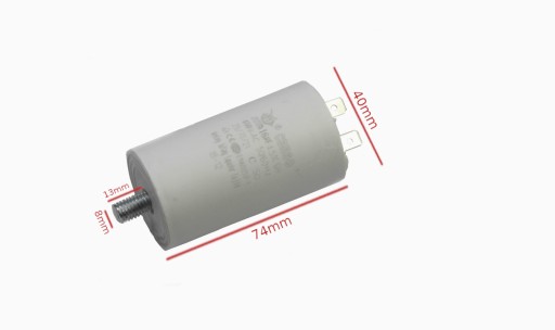 Kondensator rozruchowy 16uF 450VAC 3 fazowy normy EN60252-1 polipropylenowy