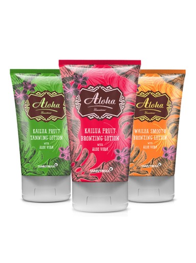 Bronzery Aloha do opalania zestaw z okularami
