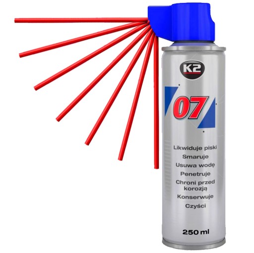 K2 07 Odrdzewiacz Penetrator WIELOZADANIOWY 250ML