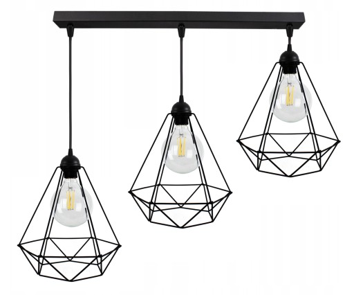 LAMPA WISZĄCA ŻYRANDOL PLAFON BRYLANT EDISON LED
