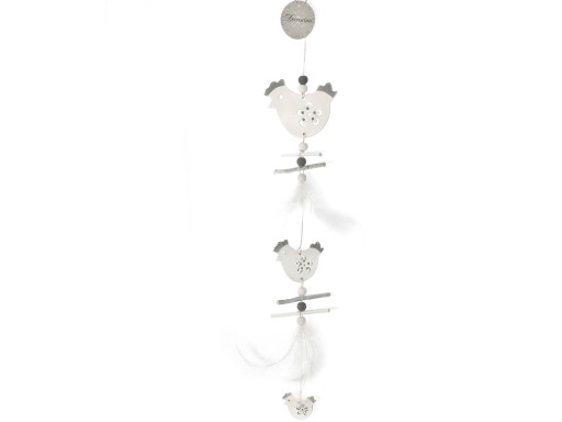 ZAWIESZKA GIRLANDA DREWNIANE KURY KURCZAKI 60cm
