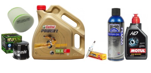 ZESTAW OLEJ CASTROL FILTRY ŚWIECA CF MOTO 500 !
