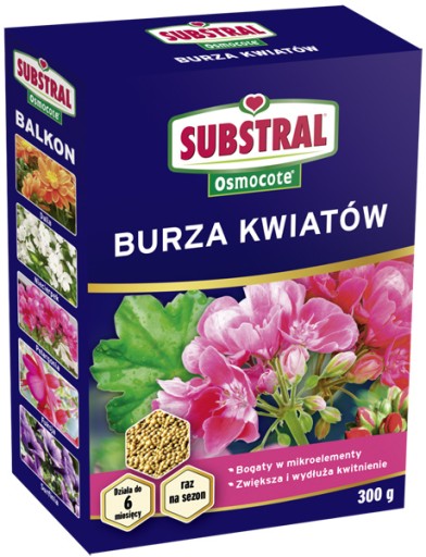 SUBSTRAL OSMOCOTE NAWÓZ BURZA KWIATÓW DZIAŁA 6M