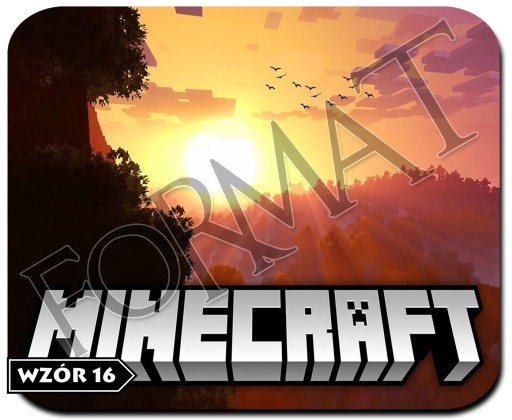Podkładka pod mysz MINECRAFT + NAPIS! PREZENT!