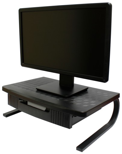 PODSTAWKA ORGANIZER pod monitor z szufladą półka