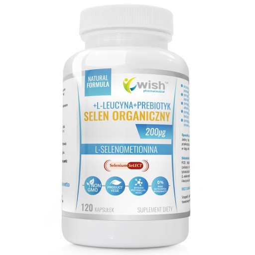 SELEN ORGANICZNY 200mcg L- Selenometionina 120kaps