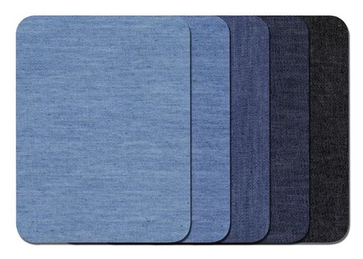 ŁATKI 5 sztuk zestaw naprasowanki TERMO ŁATA jeans