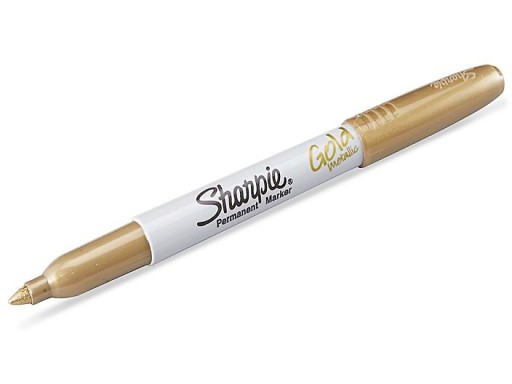 Маркер Sharpie Fine перманентный металлик золотого цвета