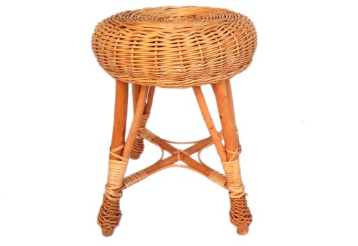 TABORET WIKLINOWY, STOŁEK KUCHENNY - wys. 40 cm