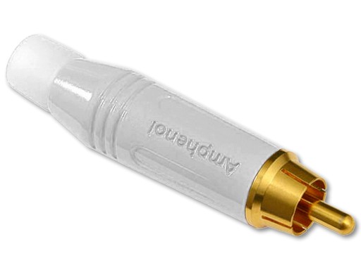 ZŁĄCZE RCA AMPHENOL ACPR-WHT WTYK RCA PHONO CINCH