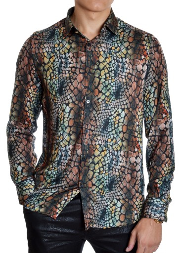 Koszula Męska Mondo Exclusive Snake Casual Limited