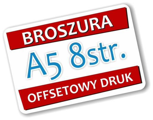 Broszura A5 8 stron 10szt 135g Katalog Folder