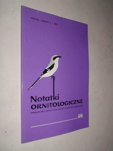 NOTATKI ORNITOLOGICZNE 2/2007 (Tom 48)