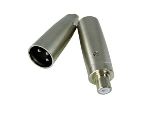 adapter gniazdo RCA chinch / wtyk 3 pin XLR