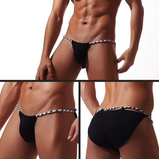 B106 Męskie slipy TANGA - wersja SUMO - XXL