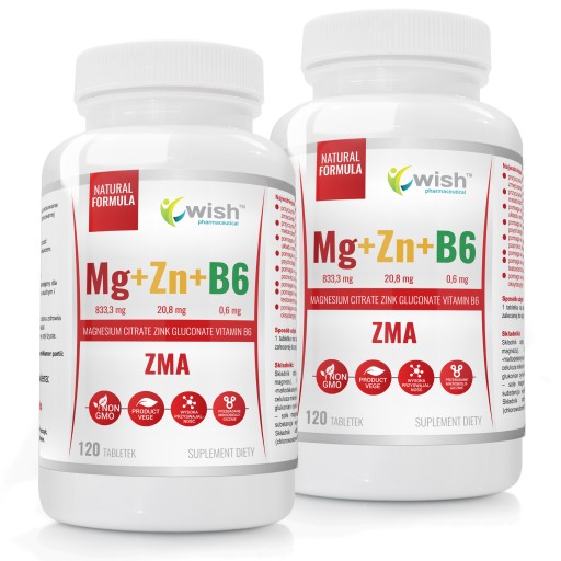 ZMA MAGNEZ+CYNK+B6- MEGA DAWKA CYTRYNIAN 240 tab