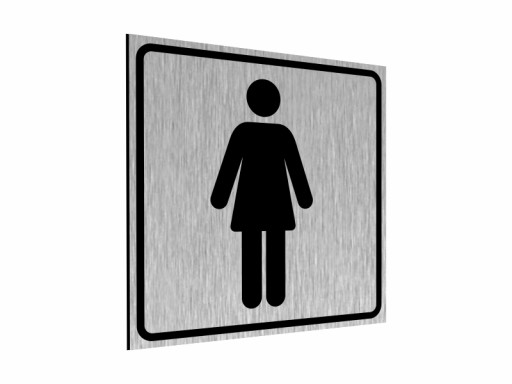 TOALETA MĘSKA DAMSKA TABLICZKA PIKTOGRAM WC ALU
