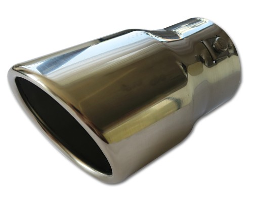 KOŃCÓWKA NAKŁADKA NA TŁUMIK - STAL NIERDZEWNA INOX