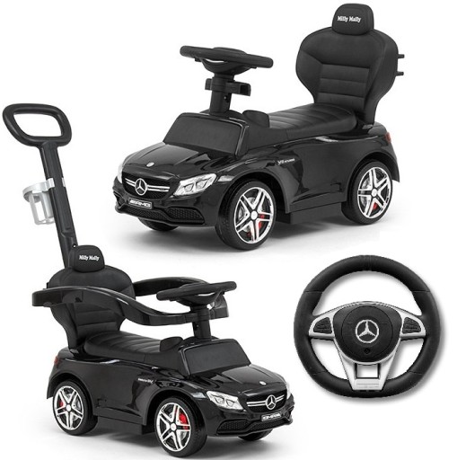 MERCEDES 4w1 JEŹDZIK PCHACZ Samochód na roczek