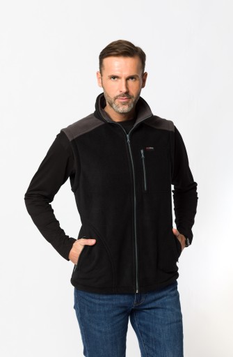 KAMIZELKA MĘSKA Z POLARU - JAKOŚĆ! 400g/m2- XL