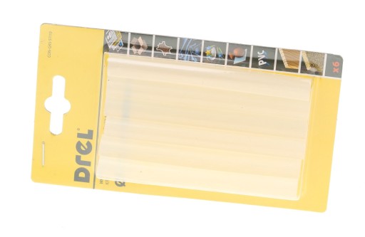 KLEJ W LASKACH DO PISTOLETU 11 x 100 mm 6 sztuk