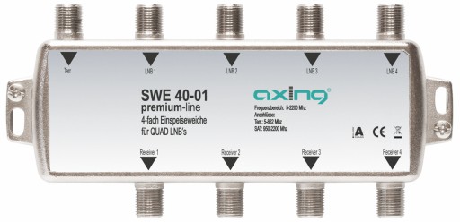 Sumator sygnałów TV/SAT Combiner AXING SWE 40-01