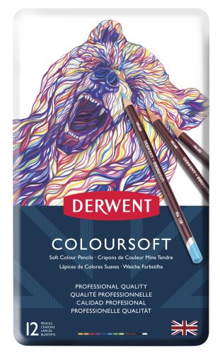DERWENT - Zestaw kredek Coloursoft 12