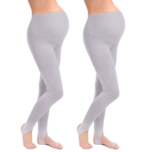 2X LEGGINSY OCIEPLANE CIĄŻA ZAPIĘTKA GETRY PREG-LS