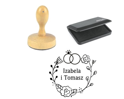 PIECZĄTKA NA ŚLUB PIECZĘĆ ŚLUBNA STEMPEL WESELE