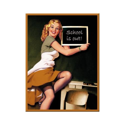 Magnes Pin up School is out Nostalgic 14172