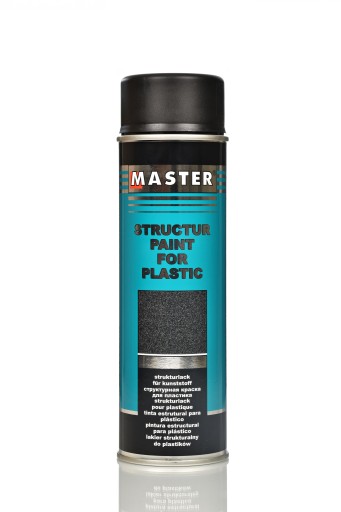 MASTER Struktura SPRAY do plastików czarny 500ml
