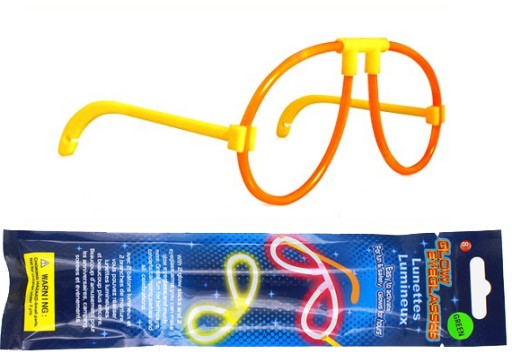 CHEMICZNE ŚWIATŁO ŚWIECĄCE OKULARY na IMPREZĘ