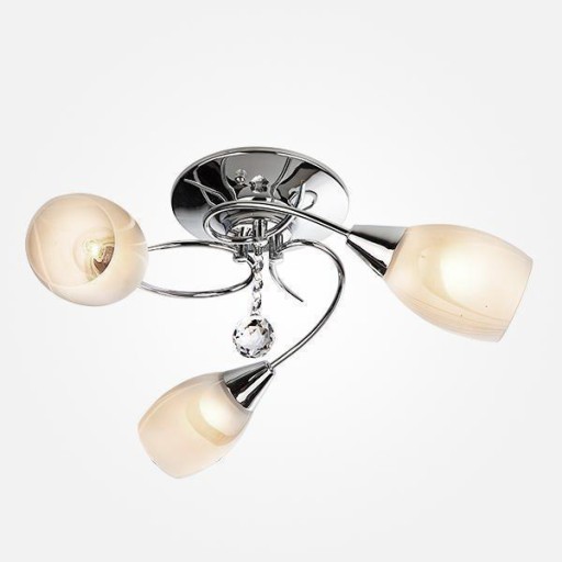 LAMPA PLAFON ŻYRANDOL CHROM ANTIC 3