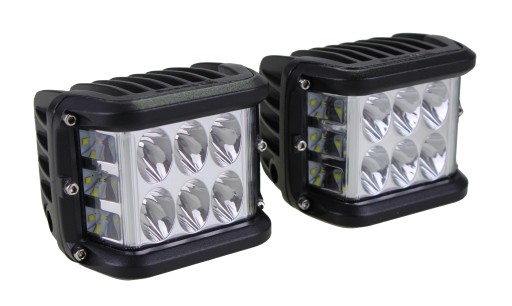 LAMPY ROBOCZE LEDOWE SKUPIONE KOMPLET LED 72W DIODY CREE SZPERACZ LEDOWY