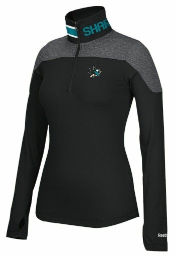 Czarna bluza damska Reebok NHL San Jose Sharks L