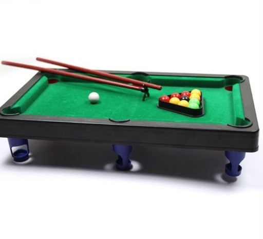 MINI BILARD STÓŁ STOLIK BILARDOWY POOL SNOOKER KIJ