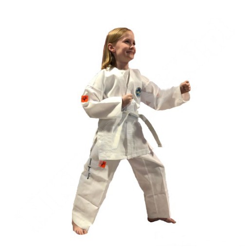 Dobok prążkowany kimono taekwondo EMPIRE __ 120cm