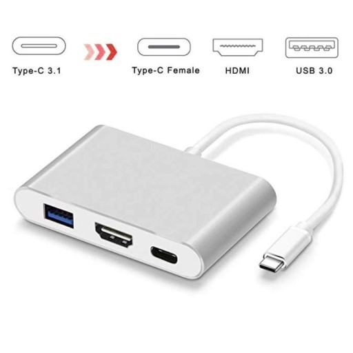 Adapter HUB USB-C 3.1 do USB 3.0 HDMI USB-C